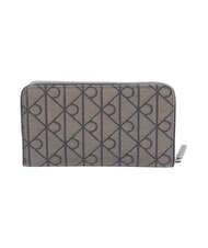 CALVIN KLEIN EMBLEM AOP Gro&szlig;e Geldb&ouml;rse mit Rei&szlig;verschluss Lotus Beige / Schwarz AOP - Brieftaschen Herren - 3