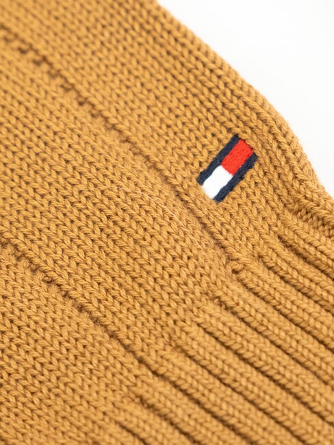 TH Rundhalspullover Cognac / Zuckerrohr Mono - Herrenpullover