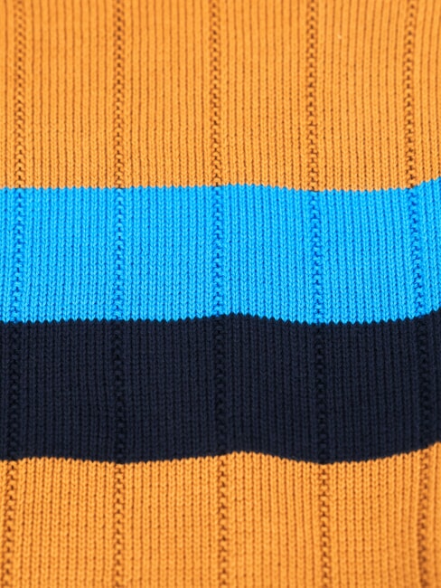 TH Rundhalspullover Cognac / Zuckerrohr Mono - Herrenpullover