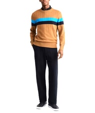 TOMMY HILFIGER TH Rundhalspullover Cognac / Zuckerrohr Mono - Herrenpullover - 3