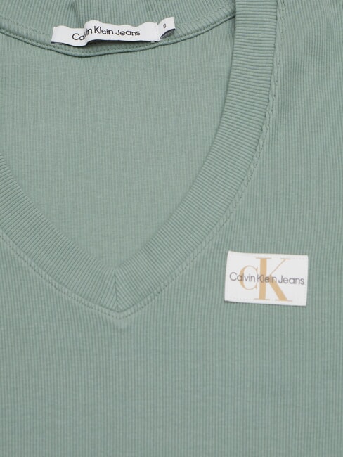WOVEN LABEL Kurz&auml;rmeliges Baumwoll-T-Shirt grau - T-Shirts und Tops f&uuml;r Damen