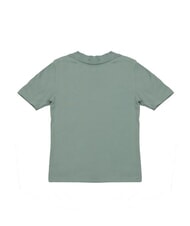 CALVIN KLEIN WOVEN LABEL Kurz&auml;rmeliges Baumwoll-T-Shirt grau - T-Shirts und Tops f&uuml;r Damen - 3