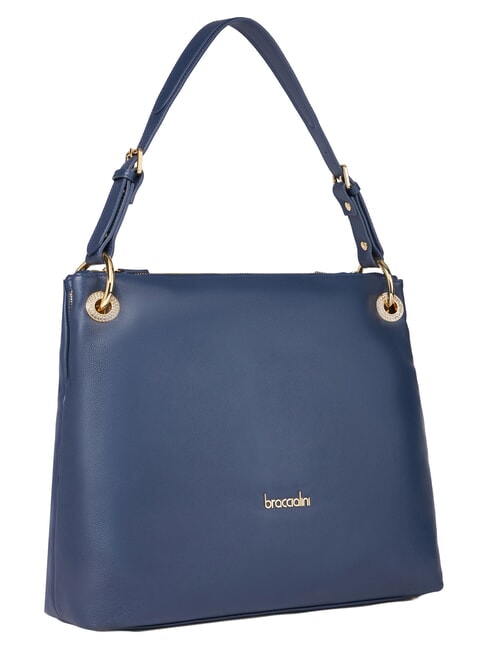 NORA L Verstellbare Schultertasche Blau - Damentaschen