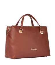BRACCIALINI NORA Lederhandtasche mit Schultergurt braun - Damentaschen - 2