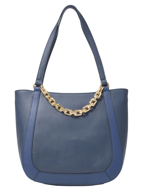 CHAIN Schultertasche mit Kette Blau - Damentaschen