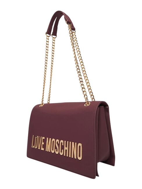BOLD LOVE Schultertasche mit Kette Wein - Damentaschen