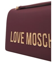 LOVE MOSCHINO BOLD LOVE Schultertasche mit Kette Wein - Damentaschen - 5