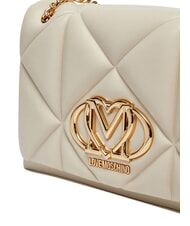 LOVE MOSCHINO EMBOSSED Schultertasche / Umh&auml;ngetasche Elfenbein - Damentaschen - 4