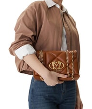 LOVE MOSCHINO EMBOSSED Schultertasche / Umh&auml;ngetasche Kastanie - Damentaschen - 2
