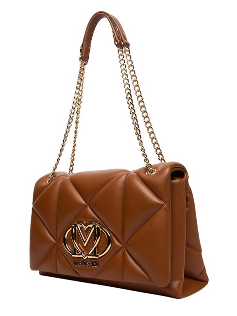 EMBOSSED Schultertasche / Umh&auml;ngetasche Kastanie - Damentaschen