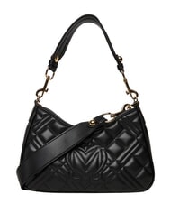 LOVE MOSCHINO QUILTED Schultertasche mit Schultergurt Schwarz - Damentaschen - 4
