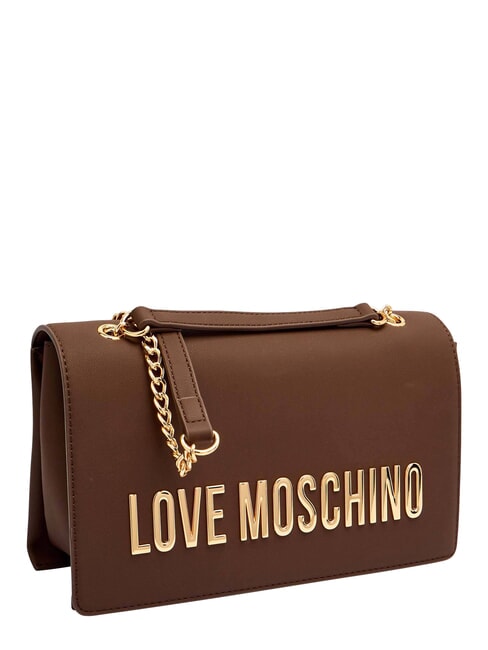 BOLD LOVE Schultertasche mit Kette Kastanie - Damentaschen