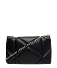 LOVE MOSCHINO EMBOSSED Kleine Schultertasche mit Kette Schwarz - Damentaschen - 4