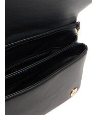 LOVE MOSCHINO EMBOSSED Kleine Schultertasche mit Kette Schwarz - Damentaschen - 6