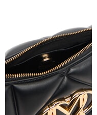 LOVE MOSCHINO EMBOSSED Schultertasche, doppelt tragbar Schwarz - Damentaschen - 6