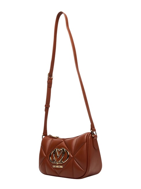 EMBOSSED Schultertasche, doppelt tragbar Kastanie - Damentaschen