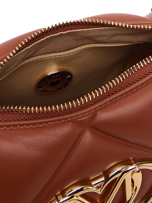 EMBOSSED Schultertasche, doppelt tragbar Kastanie - Damentaschen