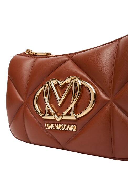 EMBOSSED Schultertasche, doppelt tragbar Kastanie - Damentaschen