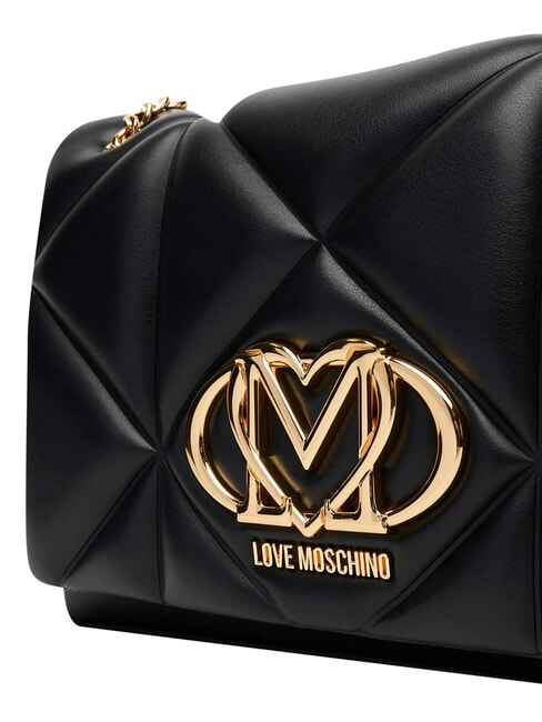 EMBOSSED Schultertasche / Umh&auml;ngetasche Schwarz - Damentaschen