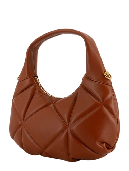 EMBOSSED Handtasche mit Schulterriemen Kastanie - Damentaschen