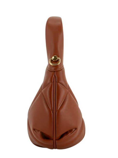 EMBOSSED Handtasche mit Schulterriemen Kastanie - Damentaschen