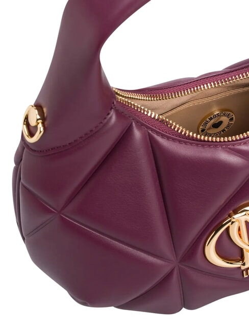 EMBOSSED Handtasche mit Schulterriemen Wein - Damentaschen