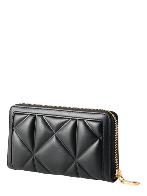 EMBOSSED Gro&szlig;e Geldb&ouml;rse mit Rei&szlig;verschluss Schwarz - Brieftaschen Damen