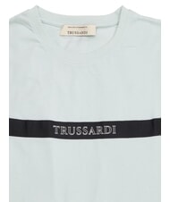 TRUSSARDI DIGITAL LEVRIERO Kurz&auml;rmeliges Baumwoll-T-Shirt azurblau - Herren-T-Shirts - 2