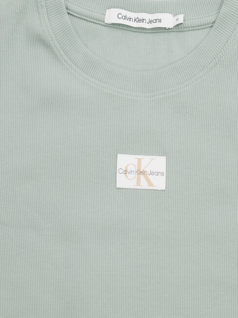 WOVEN LABEL Kurz&auml;rmeliges Baumwoll-T-Shirt grau - T-Shirts und Tops f&uuml;r Damen