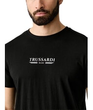 TRUSSARDI BASIC Kurz&auml;rmeliges Baumwoll-T-Shirt Schwarz - Herren-T-Shirts - 3