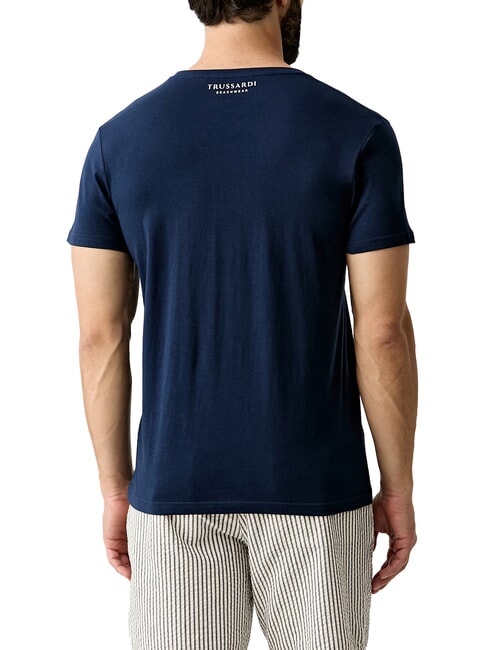 BASIC Kurz&auml;rmeliges Baumwoll-T-Shirt Marine - Herren-T-Shirts