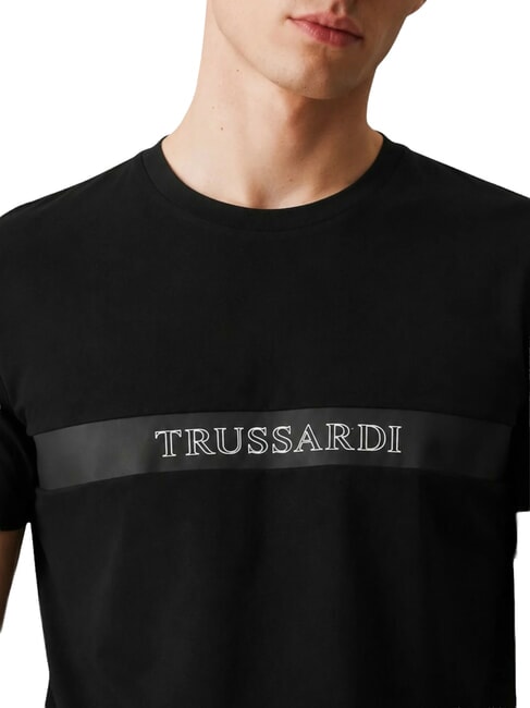 DIGITAL LEVRIERO Kurz&auml;rmeliges Baumwoll-T-Shirt Schwarz - Herren-T-Shirts