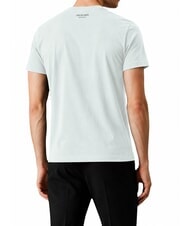 TRUSSARDI DIGITAL LEVRIERO Kurz&auml;rmeliges Baumwoll-T-Shirt azurblau - Herren-T-Shirts - 2
