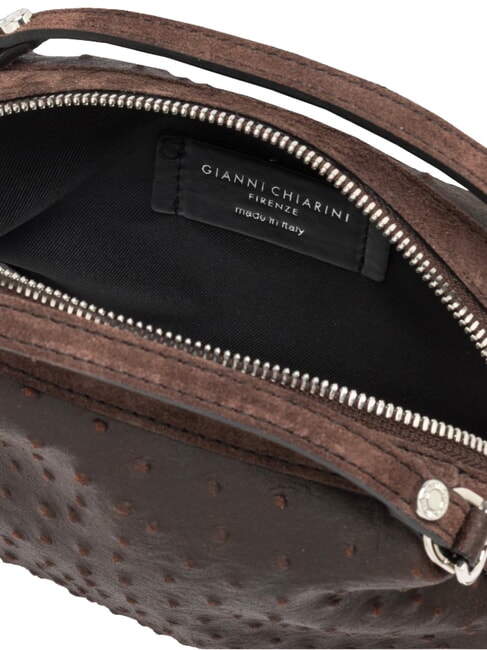 ALIFA Mini-Handtasche mit Schulterriemen aus Leder ausgedr&uuml;ckt - Damentaschen
