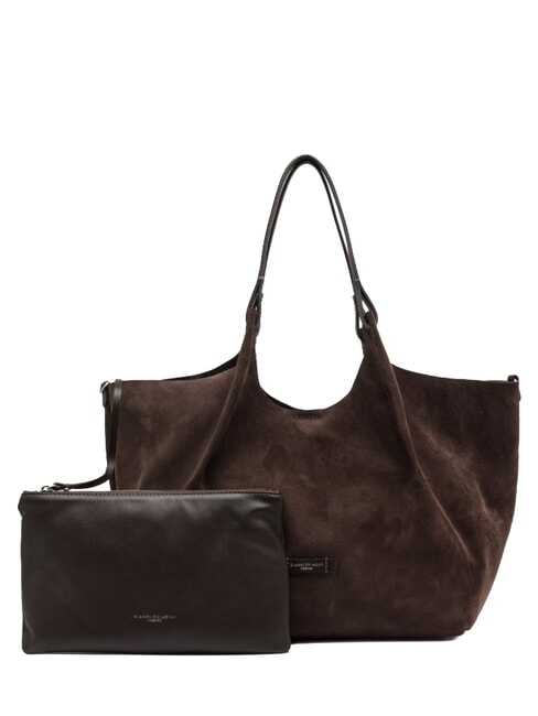 DUA Schultertasche, Leder Mokka - Damentaschen