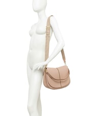 GIANNI CHIARINI HELENA ROUND Schultertasche mit Schulterriemen, aus Leder Schwarz - Damentaschen - 5