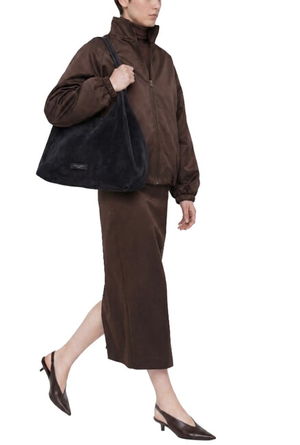 DUA Schultertasche, Leder Nacht - Damentaschen