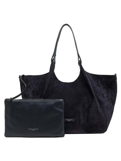 DUA Schultertasche, Leder Nacht - Damentaschen
