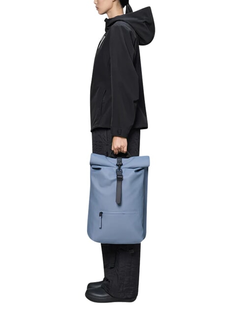 ROLLTOP RUCKSACK Gro&szlig;er wasserdichter Rucksack blaue D&auml;mmerung - Rucks&auml;cke f&uuml;r Schule &amp; Freizeit