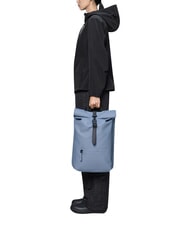 RAINS ROLLTOP RUCKSACK Gro&szlig;er wasserdichter Rucksack blaue D&auml;mmerung - Rucks&auml;cke f&uuml;r Schule &amp; Freizeit - 5