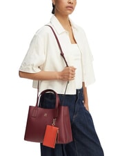 TOMMY HILFIGER TH ICON Handtasche mit Schulterriemen Samtbraun - Damentaschen - 2