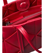 CALVIN KLEIN WOVEN Handtasche mit Schulterriemen Bordeaux-Wein - Damentaschen - 3