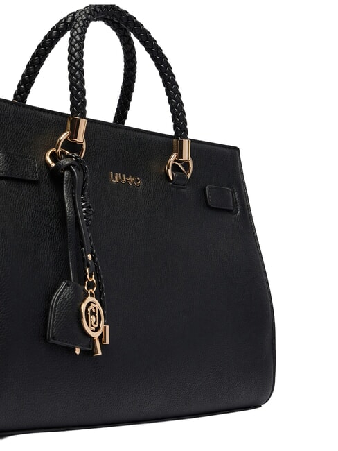 MANHATTAN Handtaschen-Shopper mit Schulterriemen SCHWARZ - Damentaschen