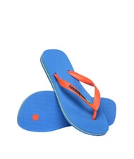HAVAIANAS BRASIL LOGO Flip-Flops f&uuml;r Herren blau/orange - Schuhe Unisex - 3