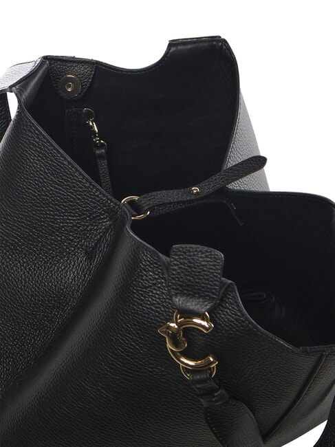 C-EASY Schultertasche mit Clutch Schwarz - Damentaschen
