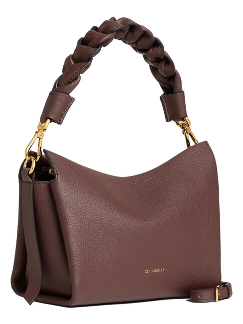 BOHEME Handtasche, mit Schultergurt, aus Leder Beeren-/Winzrose - Damentaschen