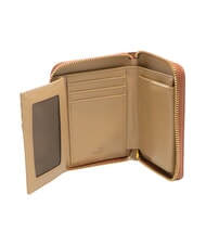 LOVE MOSCHINO EMBOSSED Kleine Geldb&ouml;rse mit Rei&szlig;verschluss Kastanie - Brieftaschen Damen - 2
