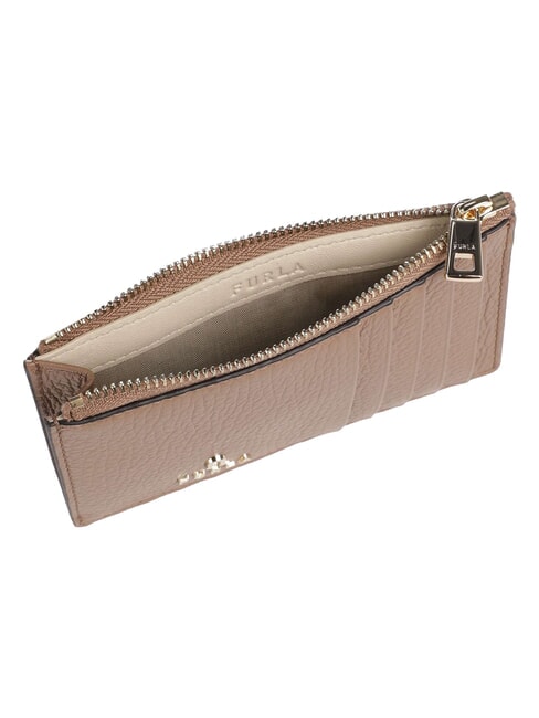 CAMELIA Flache Geldb&ouml;rse aus Leder Toffee - Brieftaschen Damen