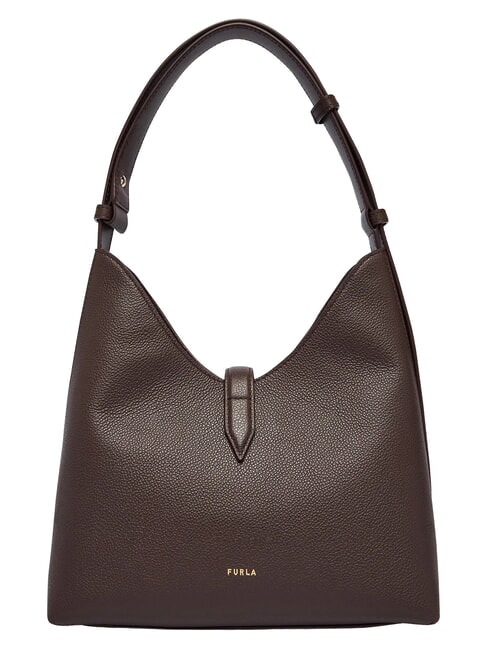GOCCIA Schultertasche, Leder Schokolade - Damentaschen