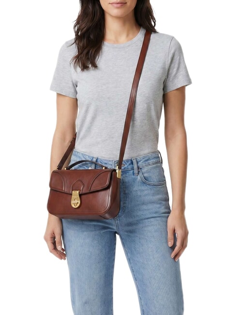 MIA Schultertasche, Leder BRAUN - Damentaschen
